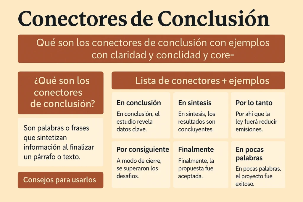 Infografia-de-conectores-de-conclusion-con-ejemplos-En-conclusion-en-sintesis-por-lo-tanto-finalmente-por-consiguiente-en-pocas-palabras